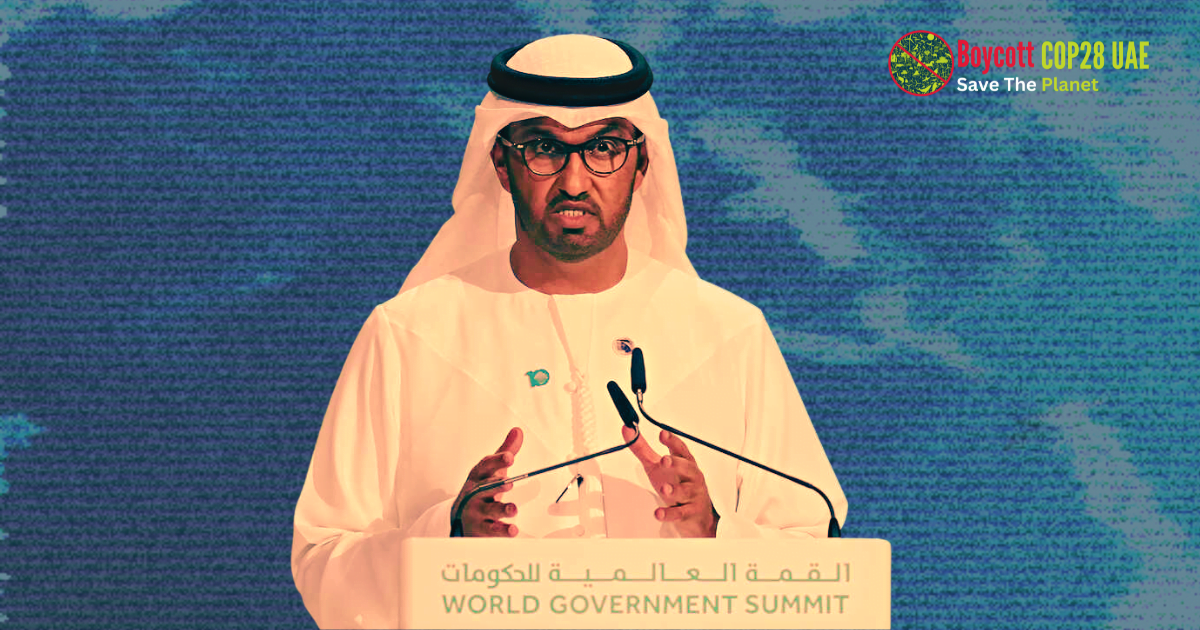 sultan Al Jaber addressing CERAweek 2023