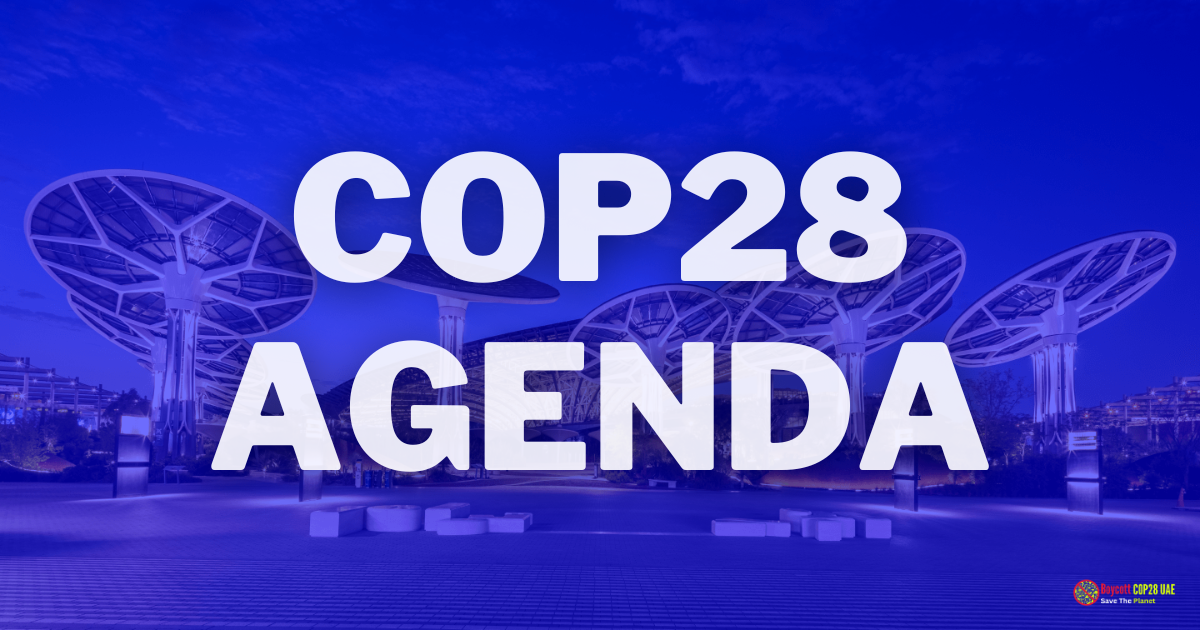 COP28 Agenda