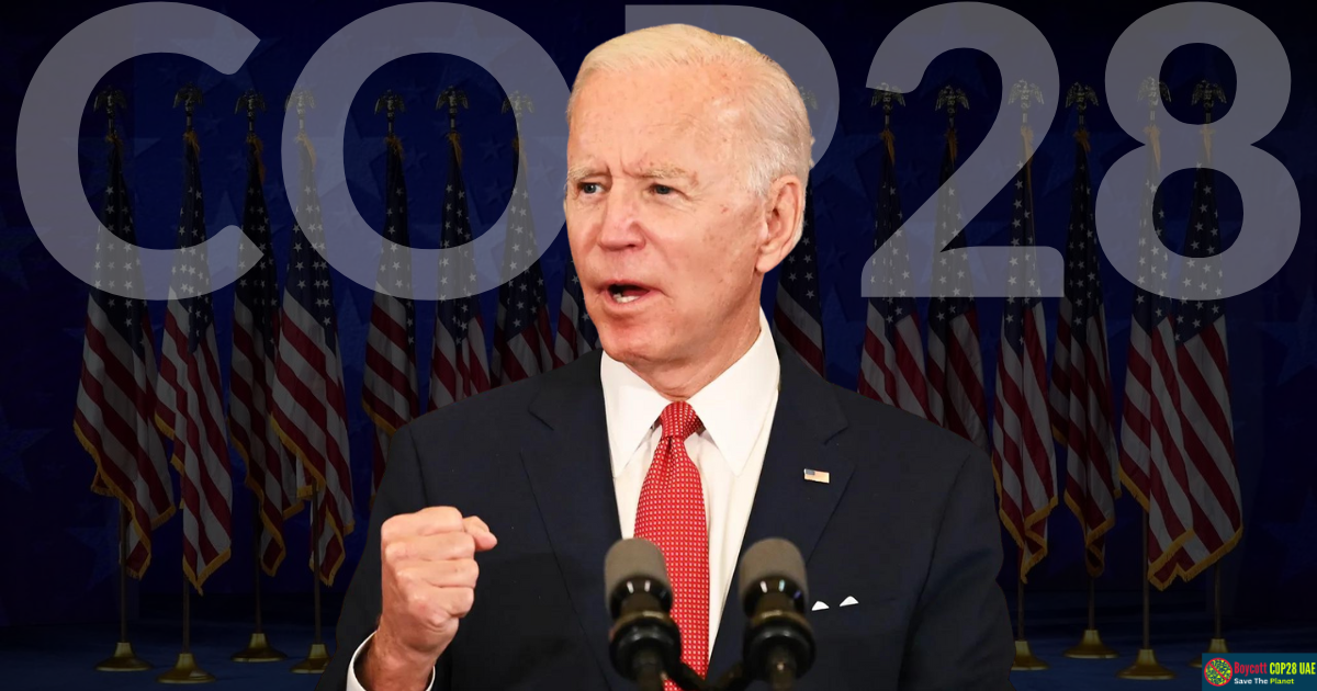 COP28 and US President Joe Biden