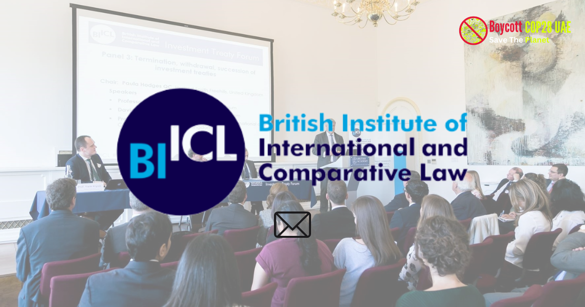 Letter To British Institute Of International And Comparative Law ...