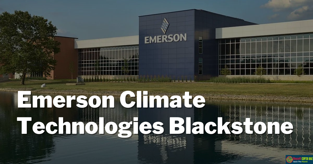 Emerson Climate Technologies Blackstone