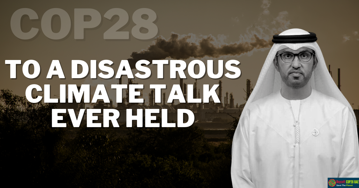 To a Disastrous Climate Talk Ever Held