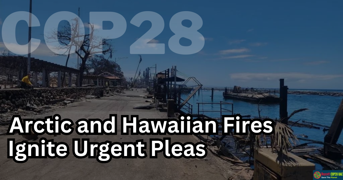 Arctic and Hawaiian Fires Ignite Urgent Pleas For Swift Bank Action On Climate Change Ahead Of COP28