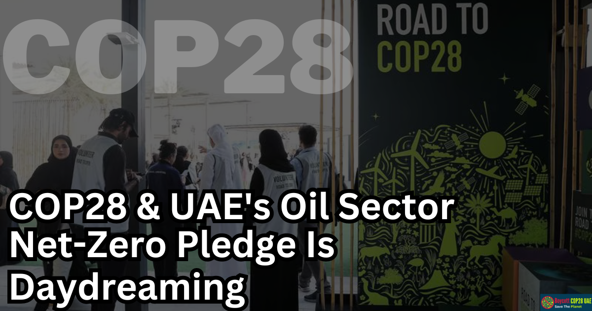 COP28 & UAE's Oil Sector Net-Zero Pledge: Genuine Climate Action Or Greenwashing?