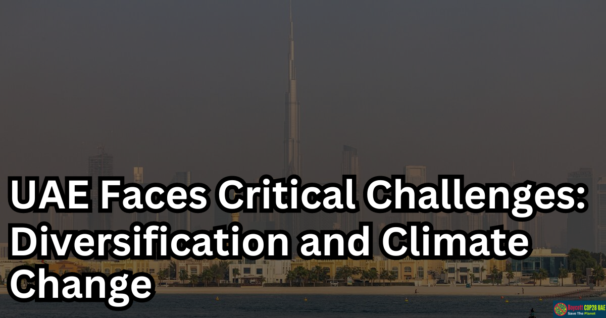 UAE Faces Critical Challenges: A Closer Look At Diversification, Climate Change, And More