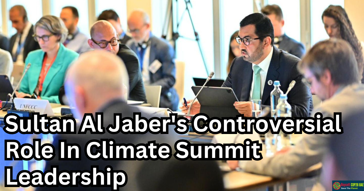 The Energy Transition Is Under Threat As CEO Of ADNOC Host The COP28